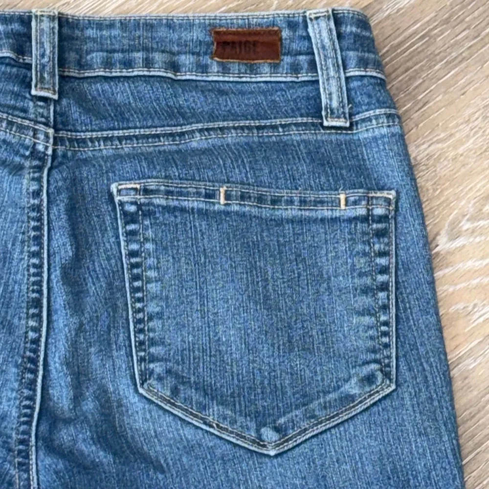 PAIGE Hoxton Ankle High Rise Skinny Jeans Medium Blue Stretch Denim Size 25